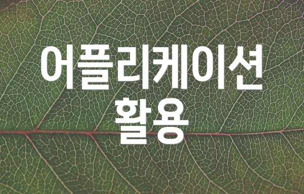 어플리케이션 활용