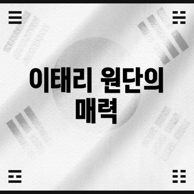 이태리 원단의 매력