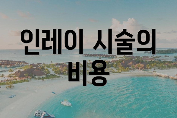 인레이 시술의 비용
