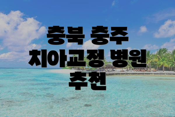 충북 충주 치아교정 병원 추천