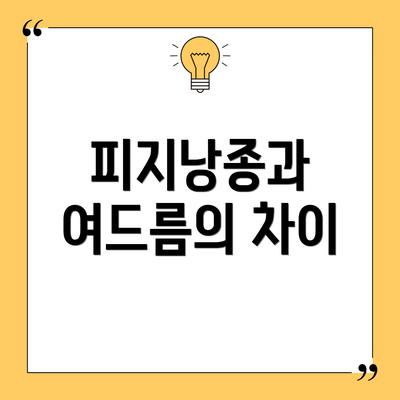 피지낭종과 여드름의 차이