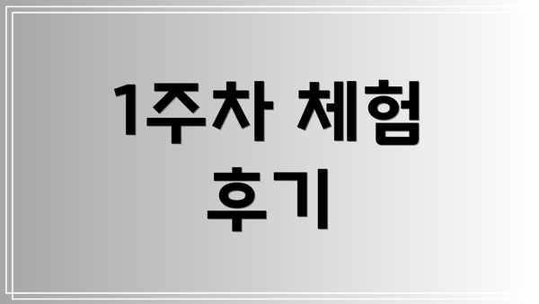 1주차 체험 후기