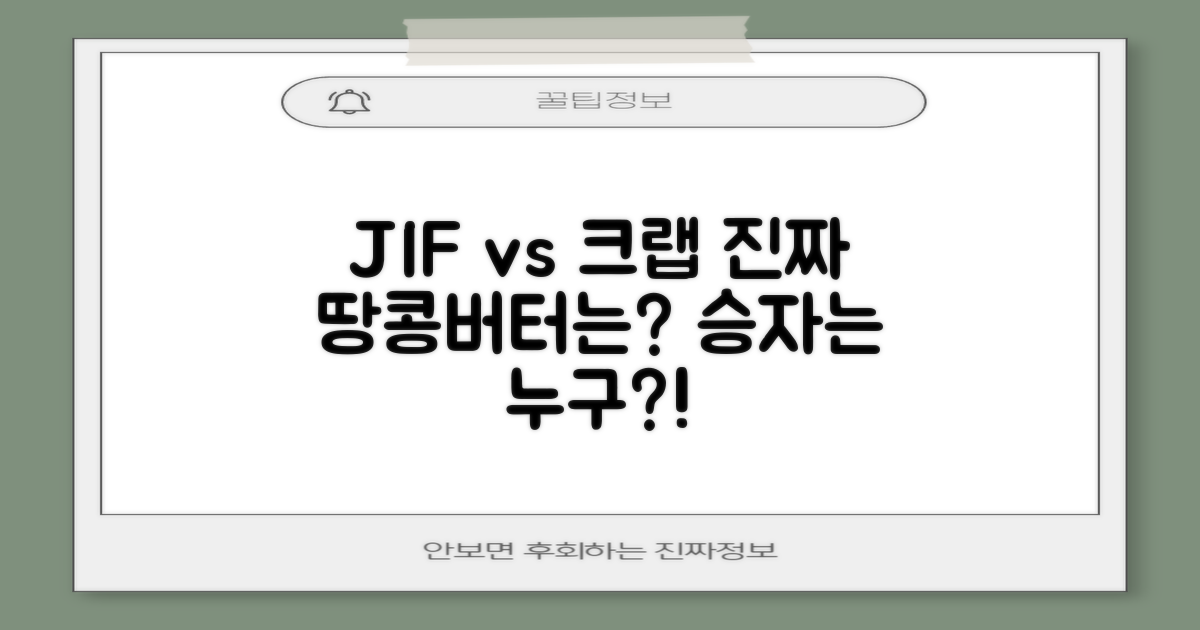 JIF vs 크랩 비교