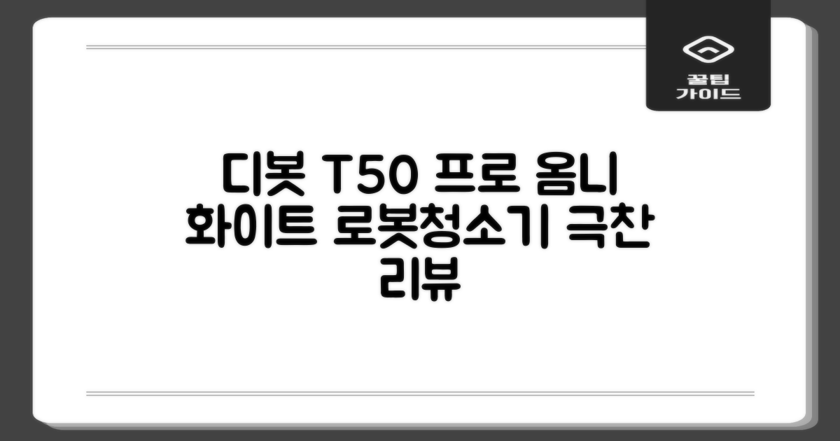ECOVACS 디봇 T50 프로 옴니 로봇청소기 DDX67, 화이트 추천 리뷰