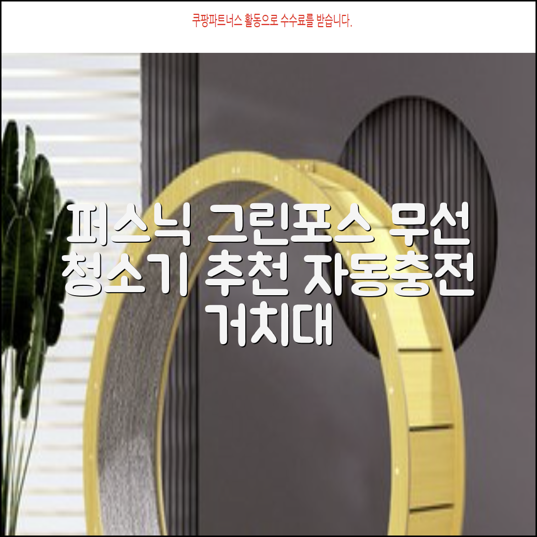 퍼스닉 그린포스 차이슨 핸디 무선 청소기+자동충전 거치대 PQ-GREENFORCE 추천 리뷰