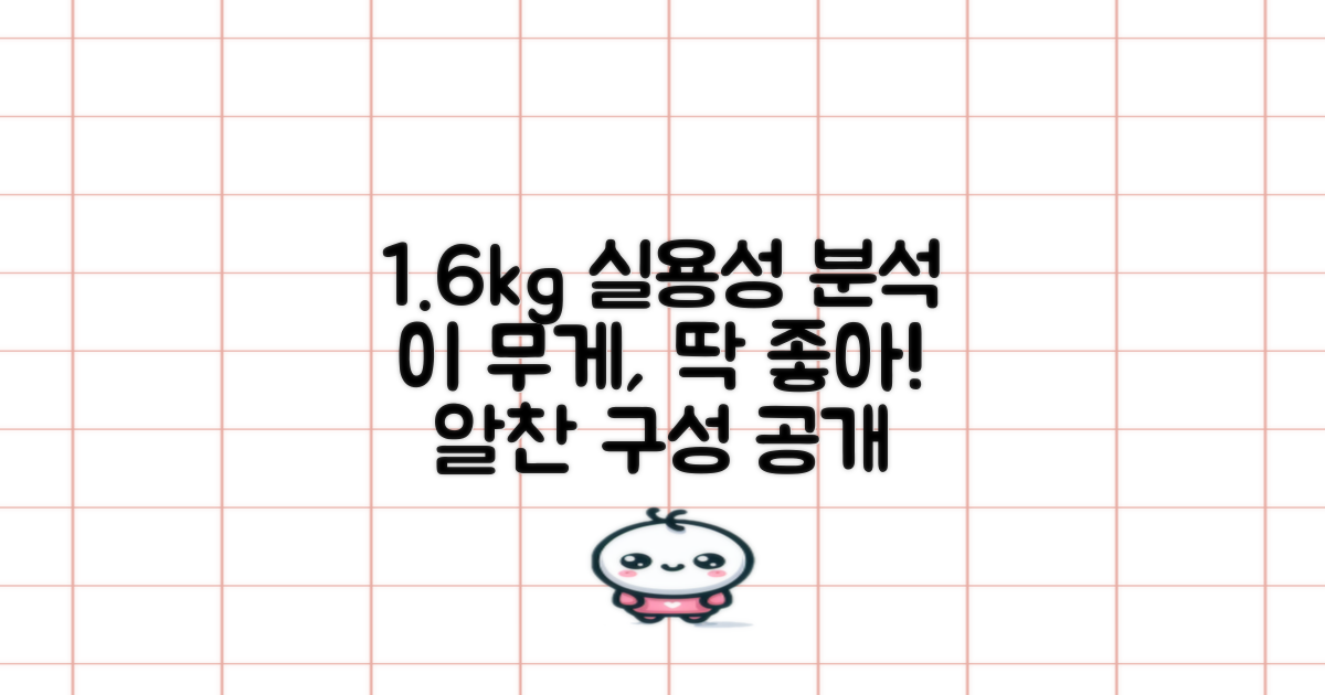 1.6kg 구성 실용성 분석