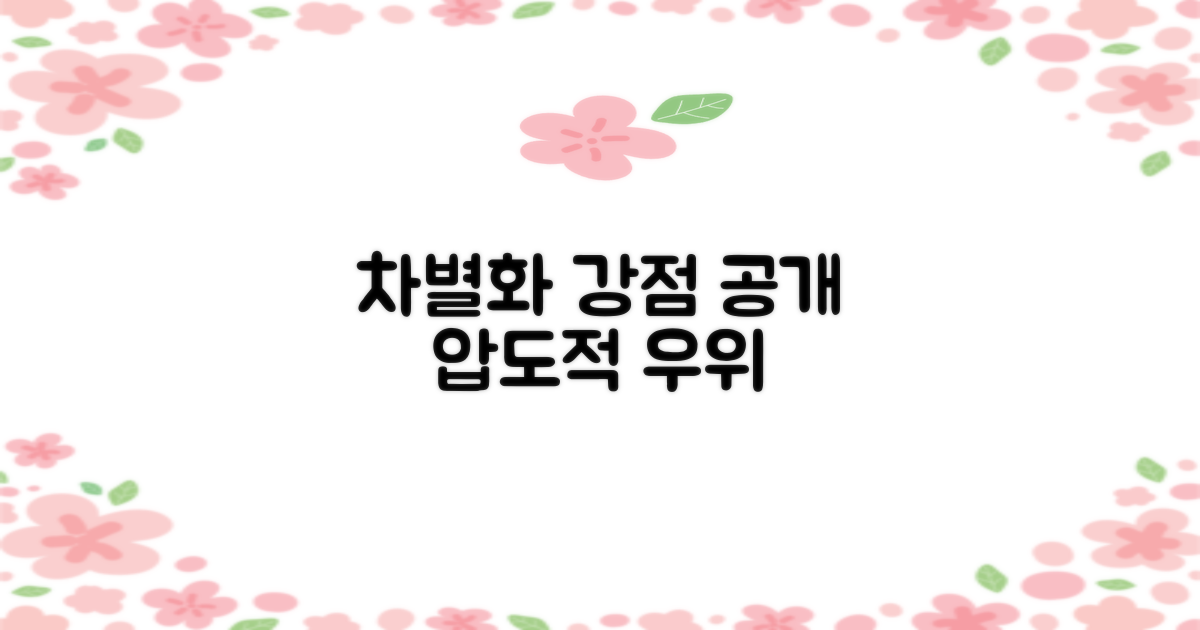 타사 제품과의 차별점은?