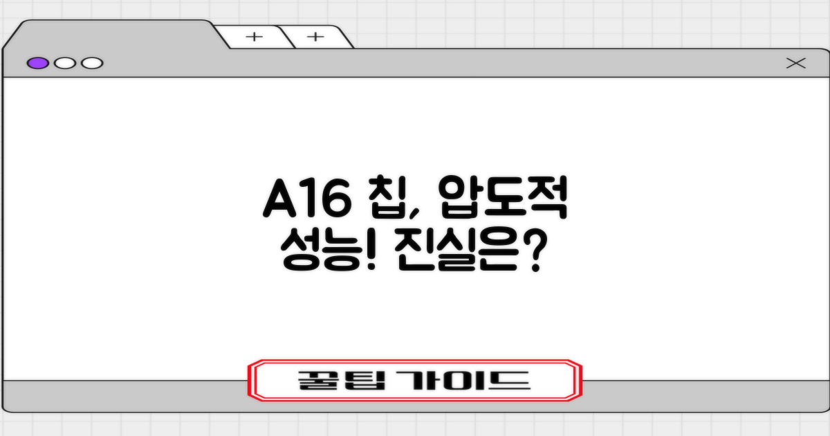 A16 칩, 성능은 어떨까?
